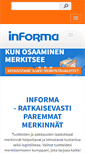Mobile Screenshot of informa.fi